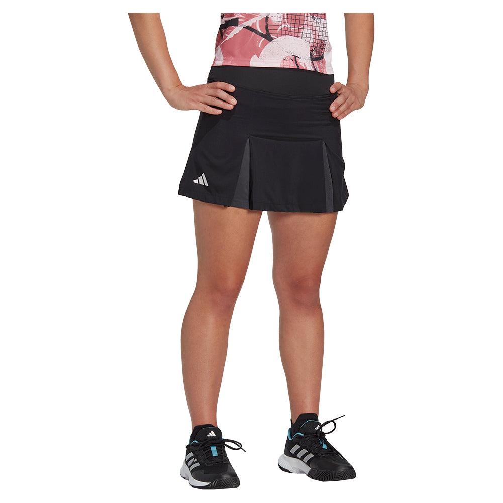 Women's Club Pleated Tennis Skort Black Womens Apparel ADIDAS