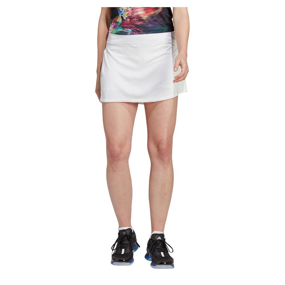 Women's Match 13 Inch Tennis Skort White Womens Apparel ADIDAS
