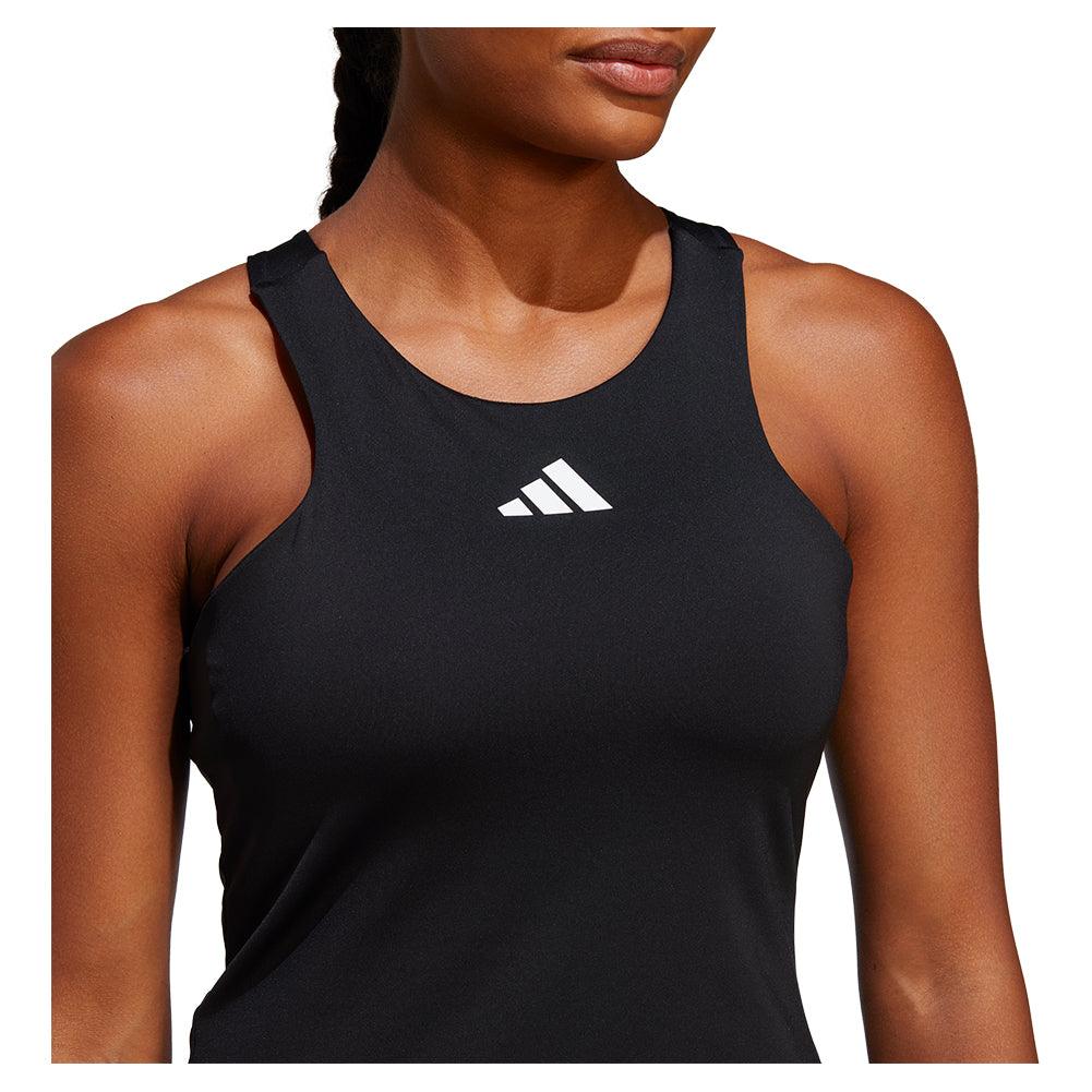 Women's Y-Back Tennis Tank Black Womens Apparel ADIDAS M