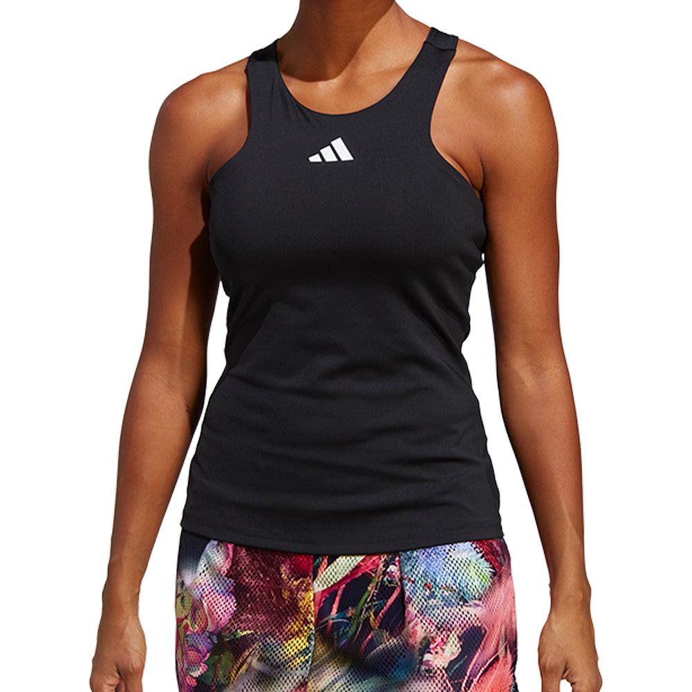Women's Y-Back Tennis Tank Black Womens Apparel ADIDAS