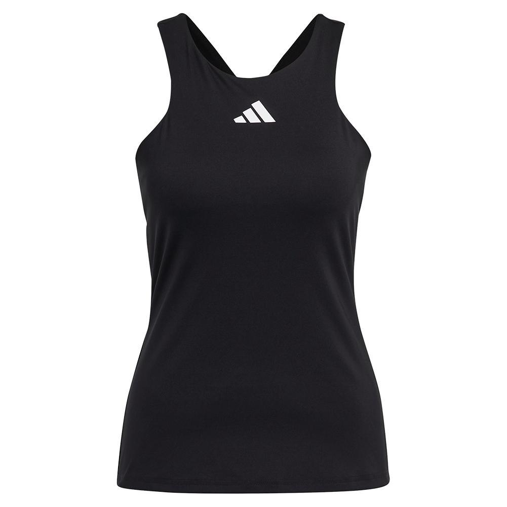 Women's Y-Back Tennis Tank Black Womens Apparel ADIDAS