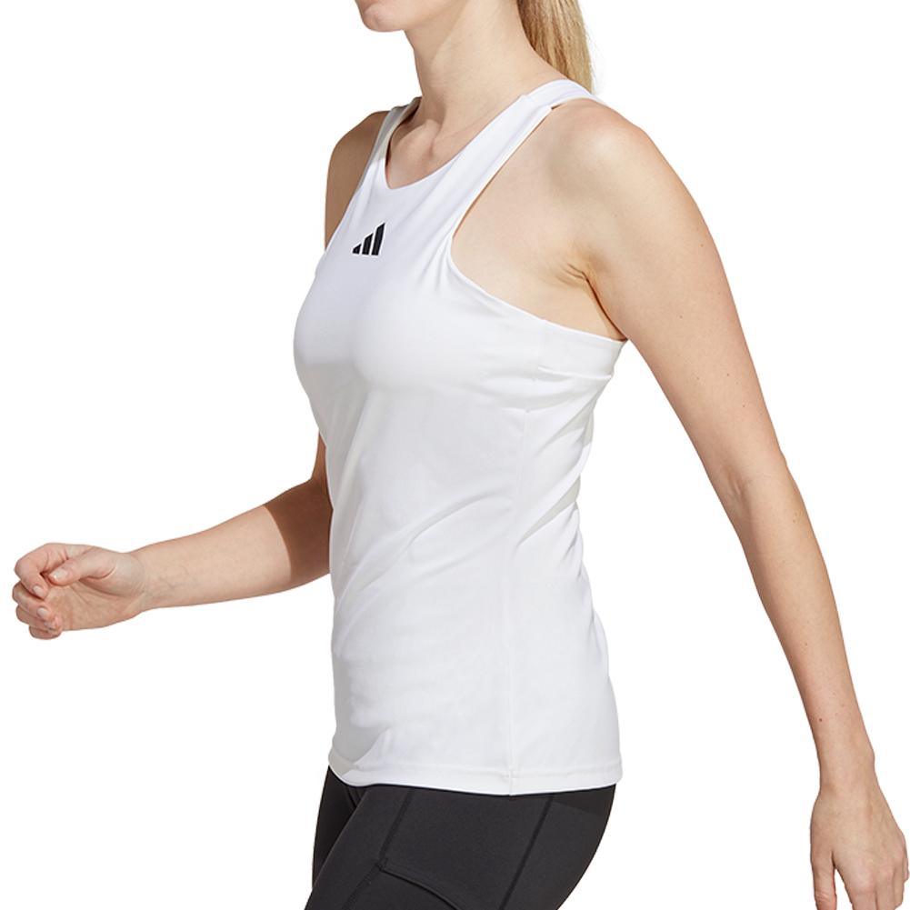 Women's Y-Back Tennis Tank White Womens Apparel ADIDAS L