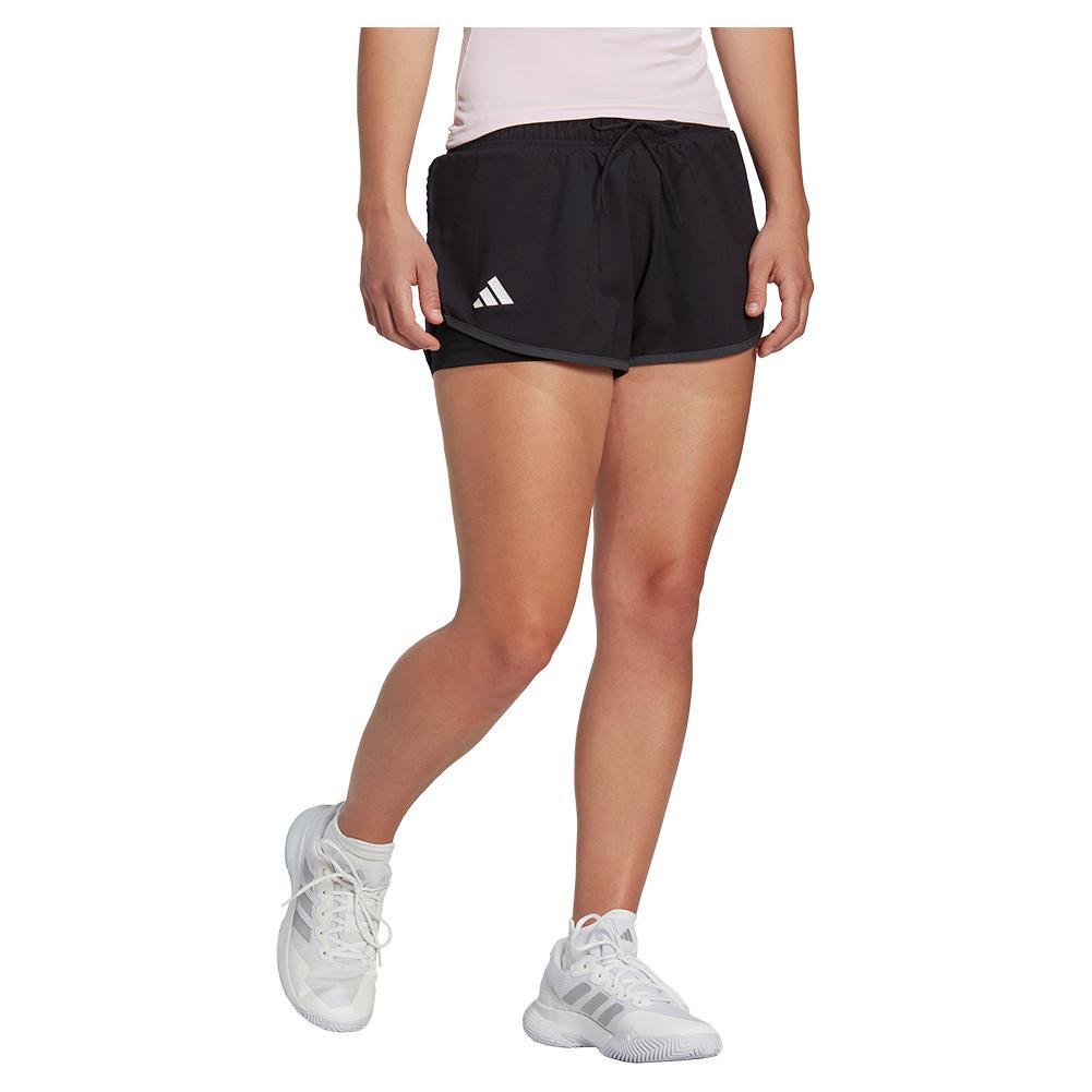 Women's Club Tennis Shorts Black Womens Apparel ADIDAS