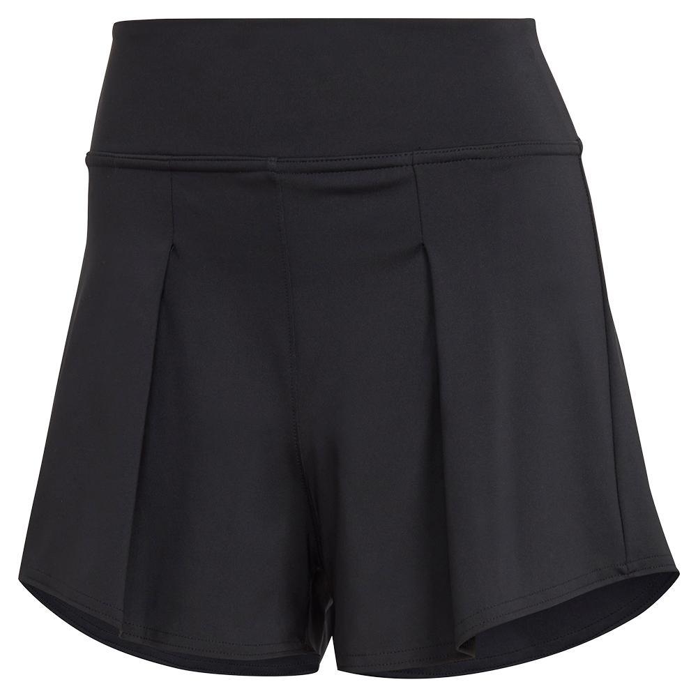 Women's Match Tennis Shorts Black Womens Apparel ADIDAS