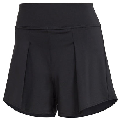 Women's Match Tennis Shorts Black Womens Apparel ADIDAS