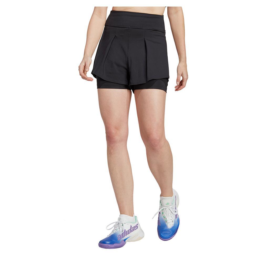 Women's Match Tennis Shorts Black Womens Apparel ADIDAS XS