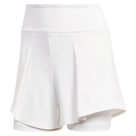 Women's Match Tennis Shorts White Womens Apparel ADIDAS M