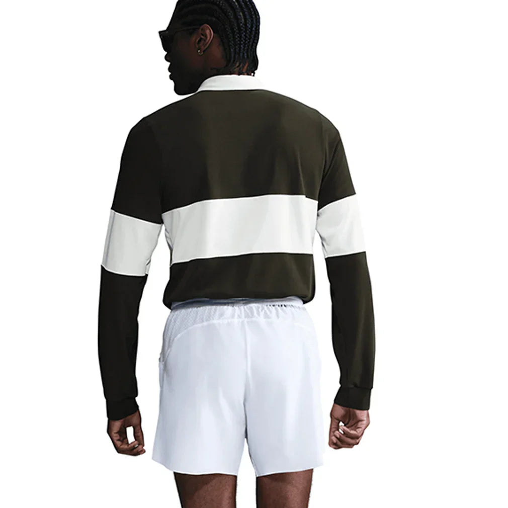 Men`s Paris Court Dri-FIT Advantage Slam Long Sleeve Tennis Polo NIKE