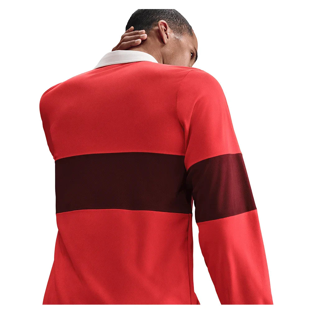 Men`s Paris Court Dri-FIT Advantage Slam Long Sleeve Tennis Polo NIKE