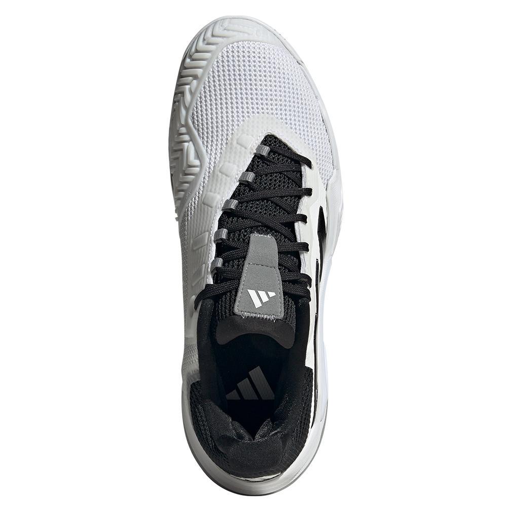 Men's Barricade 13 Tennis Shoes White and Core Black Tournament Gear ADIDAS