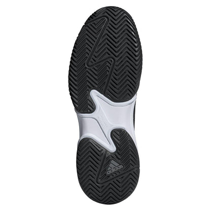 Men's Barricade 13 Tennis Shoes Core Black and White Tournament Gear ADIDAS