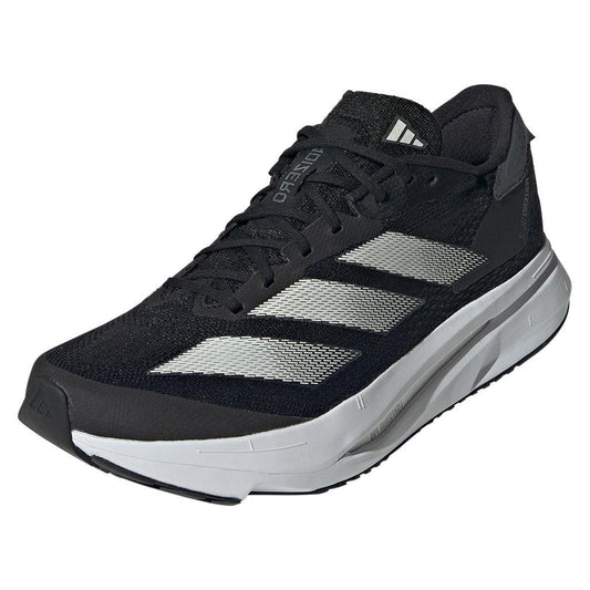 Men`s Adizero SL2 Running Shoes Core Black and Zero Metallic ADIDAS 8 Black