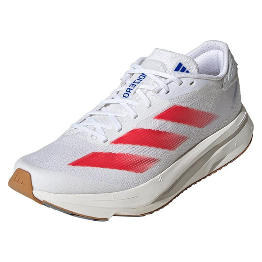 Women`s Adizero SL2 Running Shoes White and Pure Ruby ADIDAS 6 White