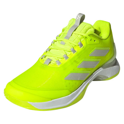 Women`s Avacourt 2 Tennis Shoes Lucid Lemon and White ADIDAS 5 Green