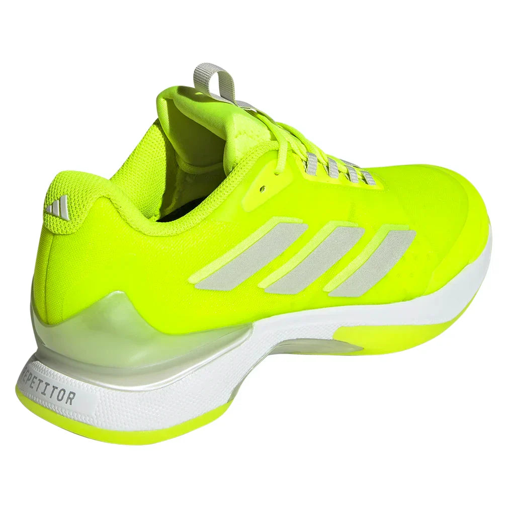 Women`s Avacourt 2 Tennis Shoes Lucid Lemon and White ADIDAS