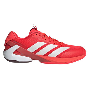 Men`s Adizero Ubersonic 5 Tennis Shoes Lucid Red and Zero Metallic ADIDAS