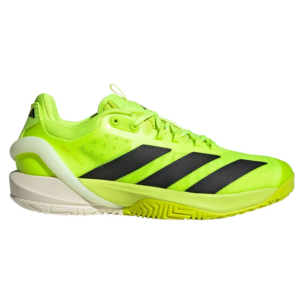 Men`s Adizero Cybersonic 2 Tennis Shoes Lucid Lemon and Core Black ADIDAS