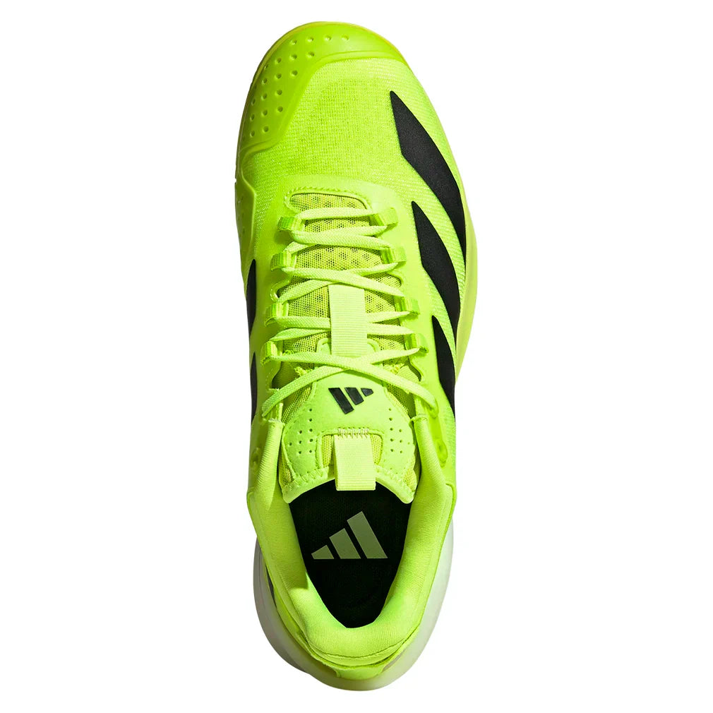 Men`s Adizero Cybersonic 2 Tennis Shoes Lucid Lemon and Core Black ADIDAS