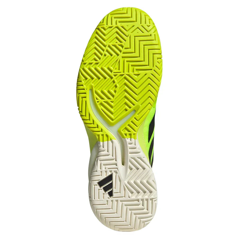 Men`s Adizero Cybersonic 2 Tennis Shoes Lucid Lemon and Core Black ADIDAS