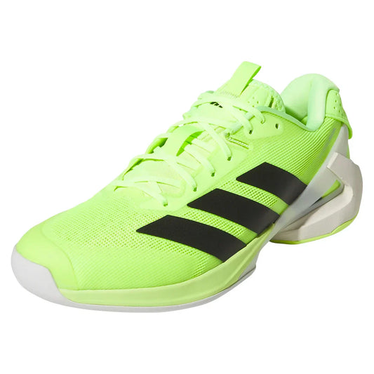 Men`s Adizero Ubersonic 5 Tennis Shoes Lucid Lemon and Core Black ADIDAS 6.5 Yellow