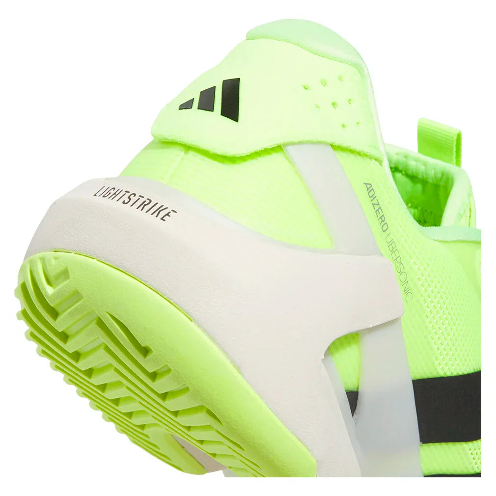 Men`s Adizero Ubersonic 5 Tennis Shoes Lucid Lemon and Core Black ADIDAS