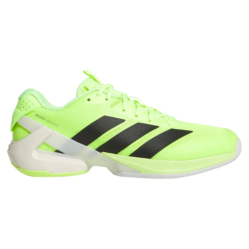 Men`s Adizero Ubersonic 5 Tennis Shoes Lucid Lemon and Core Black ADIDAS