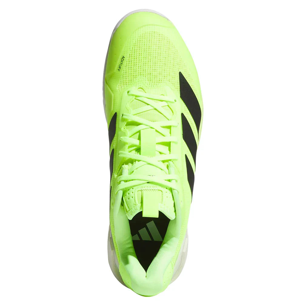 Men`s Adizero Ubersonic 5 Tennis Shoes Lucid Lemon and Core Black ADIDAS