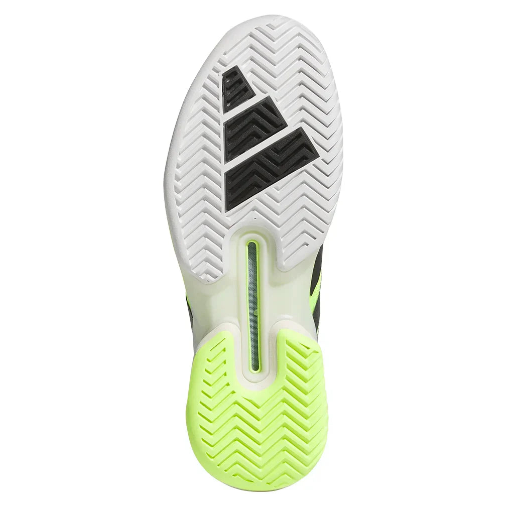 Men`s Adizero Ubersonic 5 Tennis Shoes Lucid Lemon and Core Black ADIDAS
