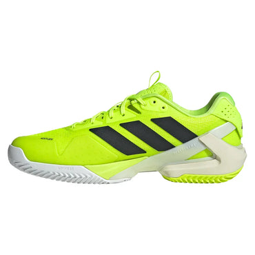 Men`s Adizero Ubersonic 5 Clay Tennis Shoes Lucid Lemon and Core Black ADIDAS
