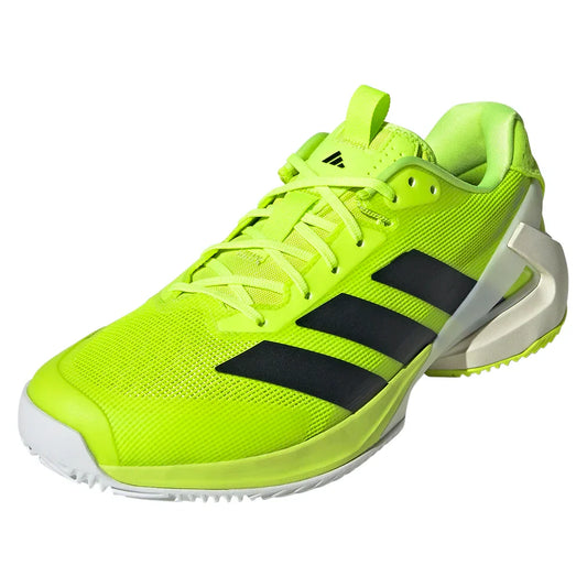 Men`s Adizero Ubersonic 5 Clay Tennis Shoes Lucid Lemon and Core Black ADIDAS 6.5 Yellow
