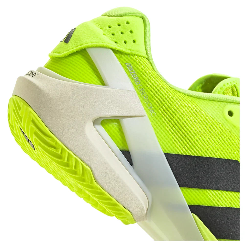 Men`s Adizero Ubersonic 5 Clay Tennis Shoes Lucid Lemon and Core Black ADIDAS