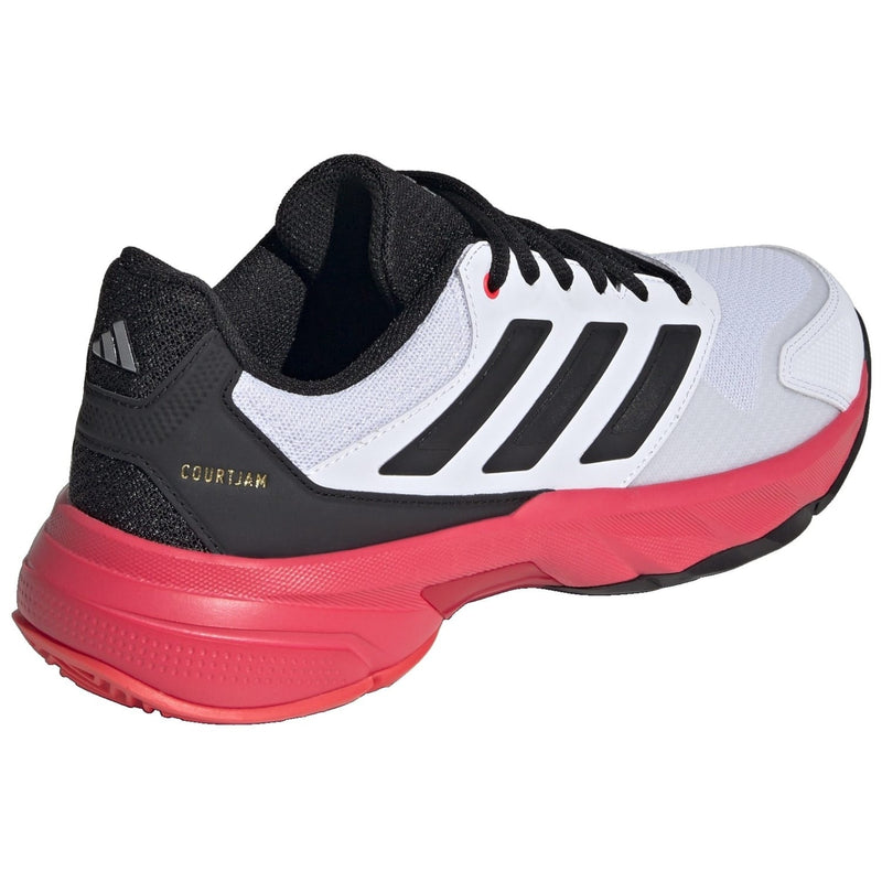 Load image into Gallery viewer, ADIDAS COURTJAM Control M White/Black/Red Padel Shoes
