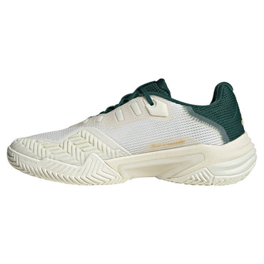 Men`s Barricade 13 Tennis Shoes White and Gold Metallic ADIDAS