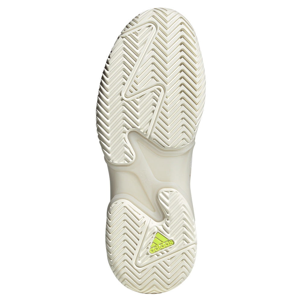Men`s Barricade 13 Tennis Shoes White and Gold Metallic ADIDAS