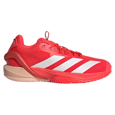 Women`s Adizero Cybersonic 2 Tennis Shoes Lucid Red and Powder Coral ADIDAS
