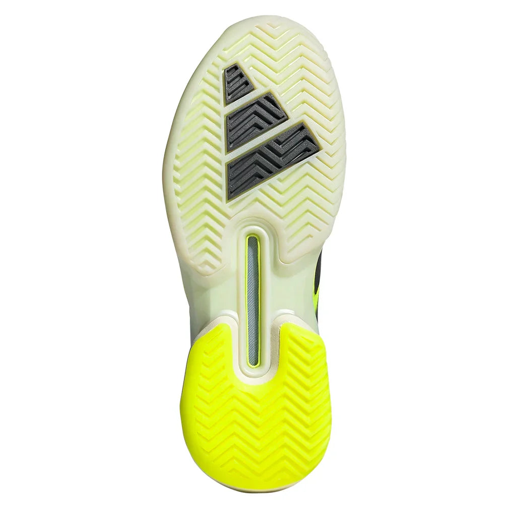 Women`s Adizero Ubersonic 5 Tennis Shoes Lucid Lemon and Powder Yellow ADIDAS