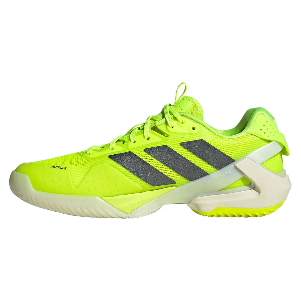 Women`s Adizero Ubersonic 5 Tennis Shoes Lucid Lemon and Powder Yellow ADIDAS