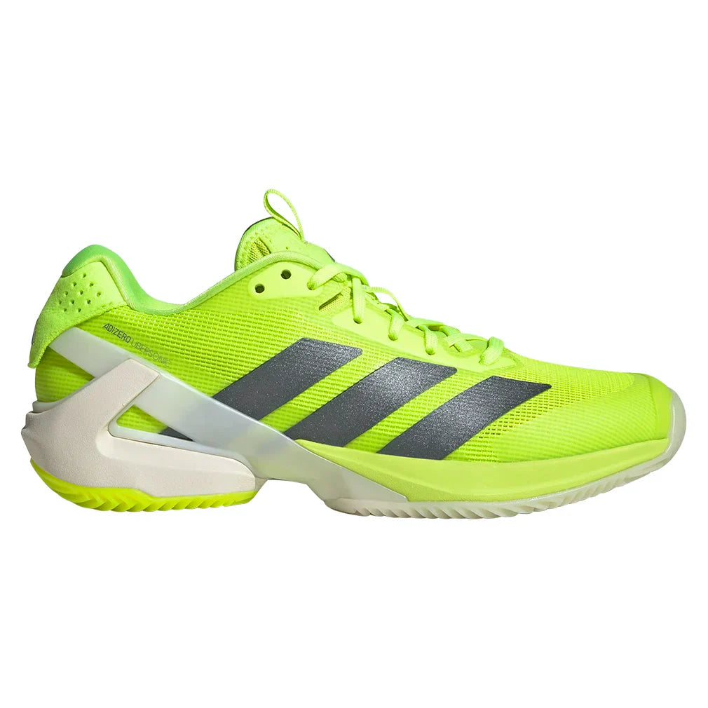Women`s Adizero Ubersonic 5 Clay Tennis Shoes Lucid Lemon and Powder Yellow ADIDAS