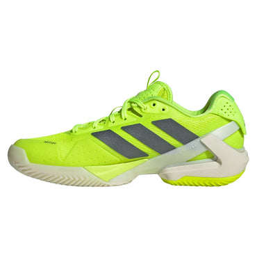 Women`s Adizero Ubersonic 5 Clay Tennis Shoes Lucid Lemon and Powder Yellow ADIDAS