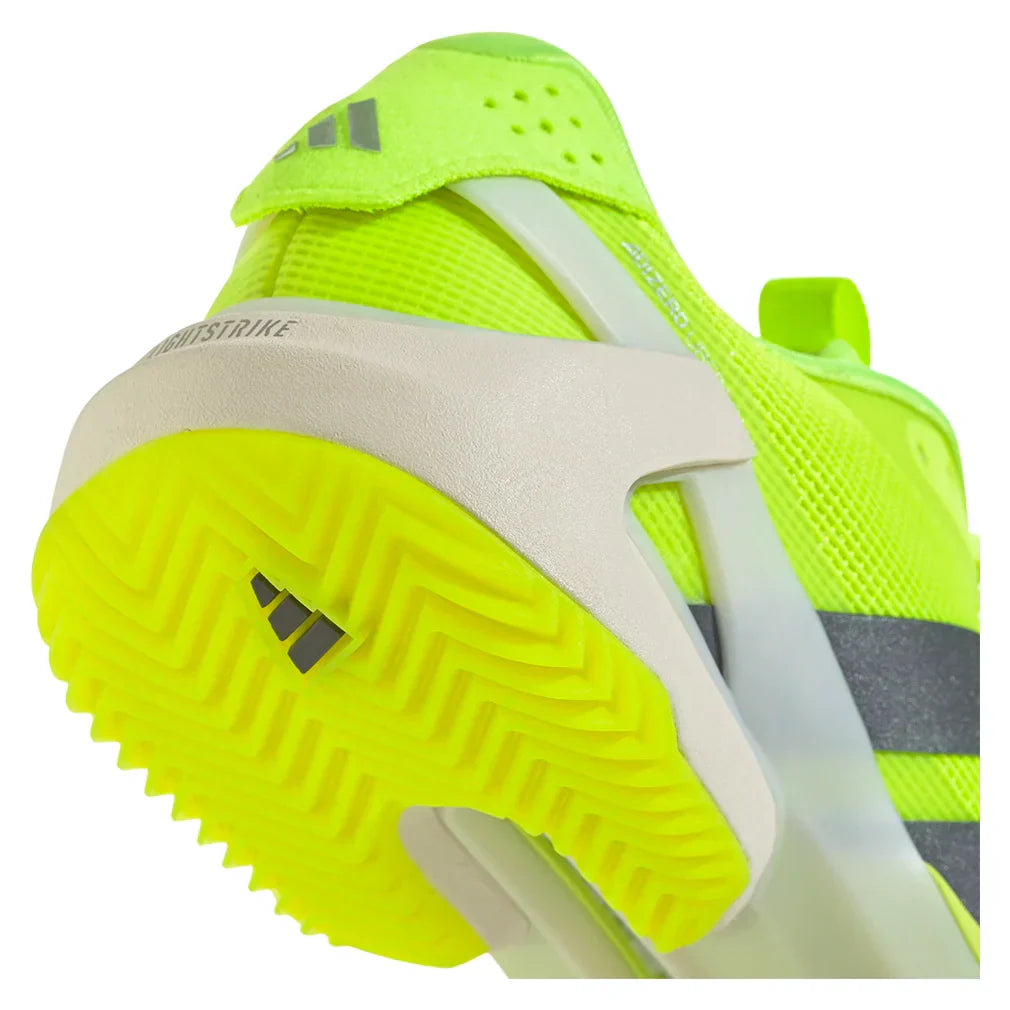 Women`s Adizero Ubersonic 5 Clay Tennis Shoes Lucid Lemon and Powder Yellow ADIDAS