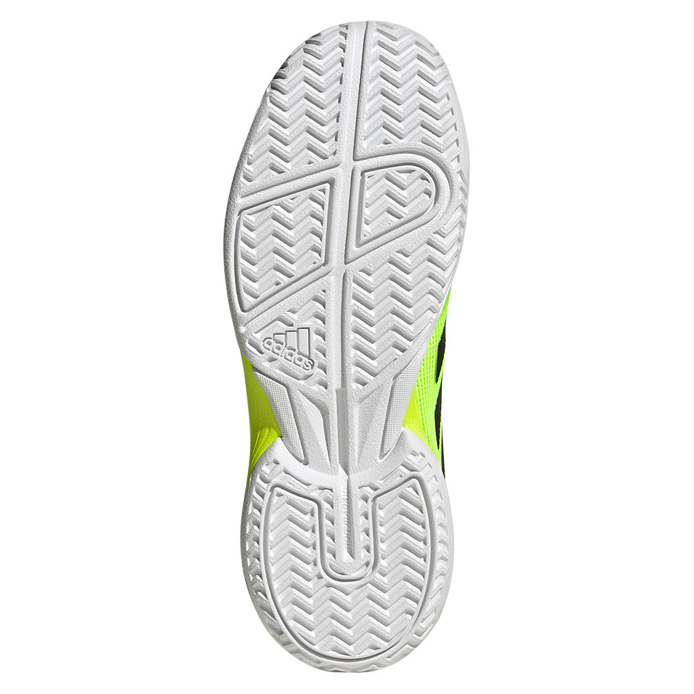 Junior`s Ubersonic Tennis Shoes Lucid Lemon and Core Black ADIDAS