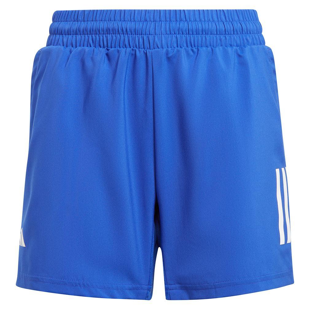 Boys' Club 3 Stripe Tennis Short Lucid Blue Boys Apparel ADIDAS M