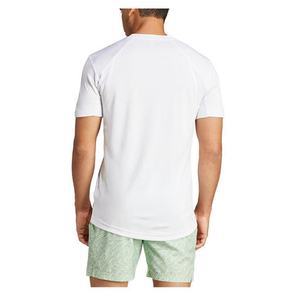 Men's Freelift Tennis Top White Tournament Gear ADIDAS