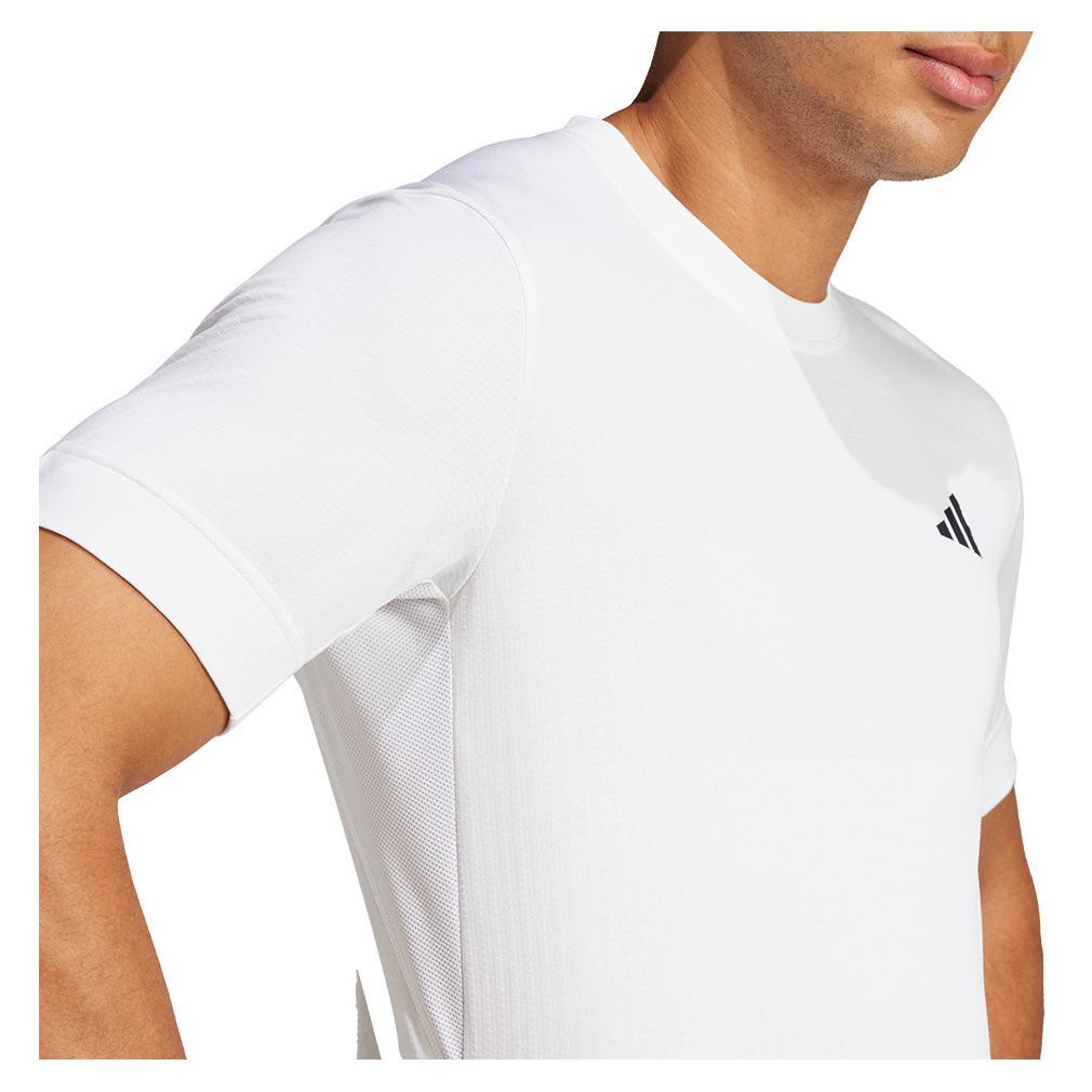 Men's Freelift Tennis Top White Tournament Gear ADIDAS