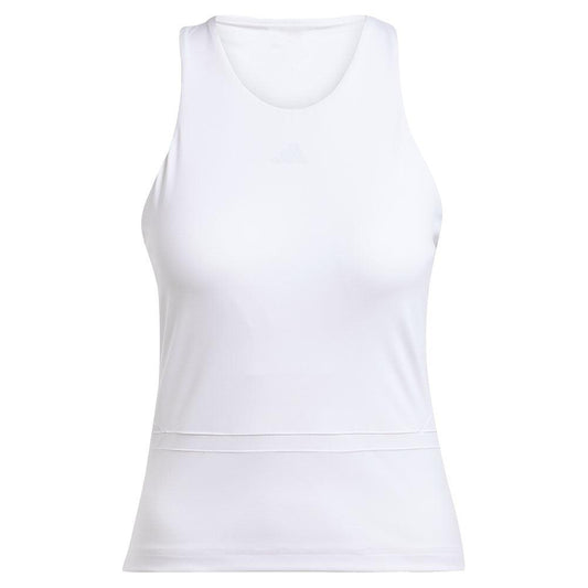 Women`s Climacool Mid Length Y Tennis Tank White ADIDAS S White