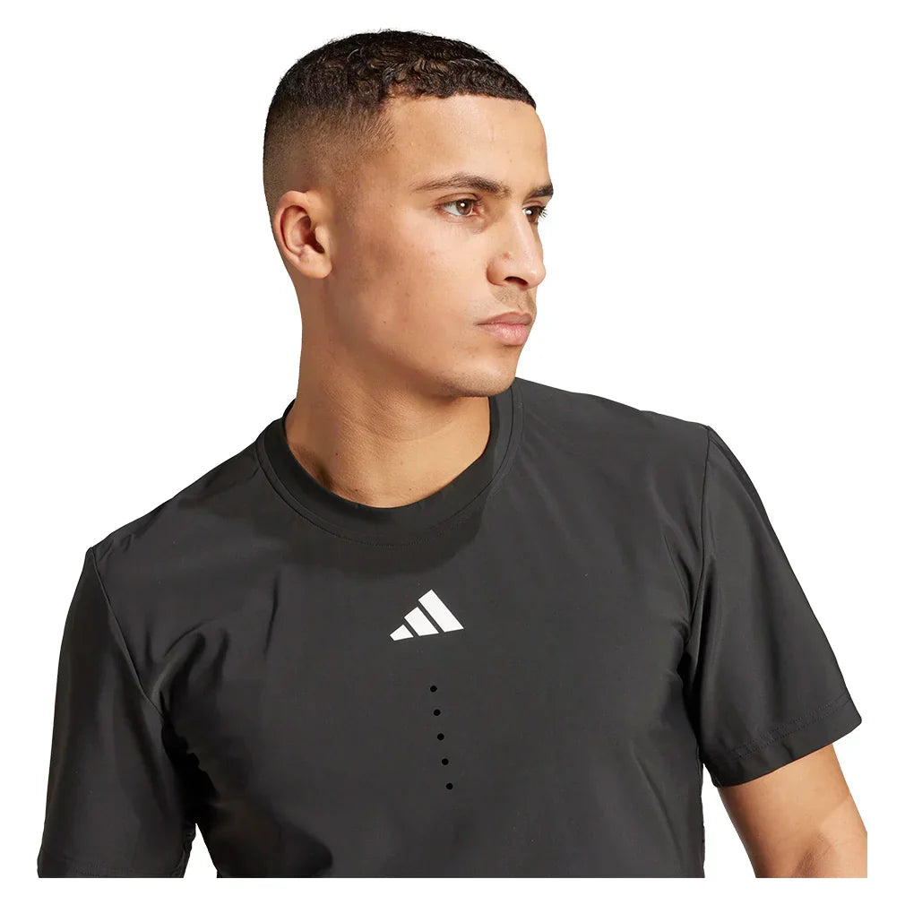 Men`s Freelift Pro Tennis Top Black ADIDAS