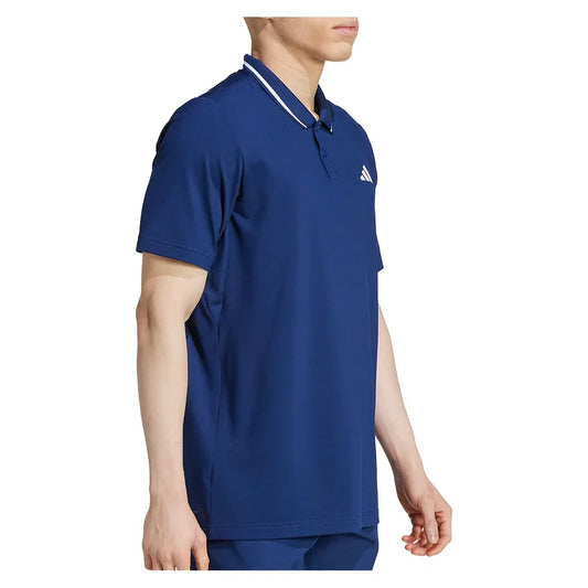 Men`s Club Pique Tennis Polo Dark Blue MENS APPAREL ADIDAS Blue XS