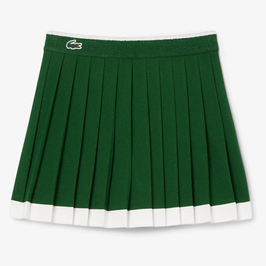 Women`s Heritage Tennis Skort LACOSTE 2(EUR34) HII_VERT/FARINE