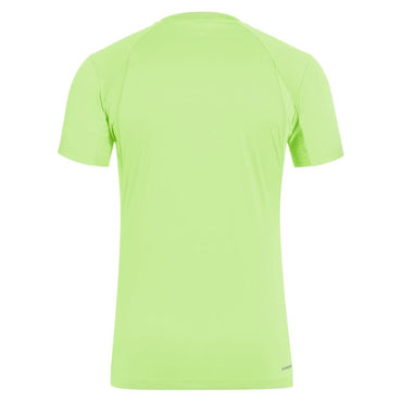 Men`s Club 3 Stripe Tennis Top Lucid Lemon MENS APPAREL ADIDAS