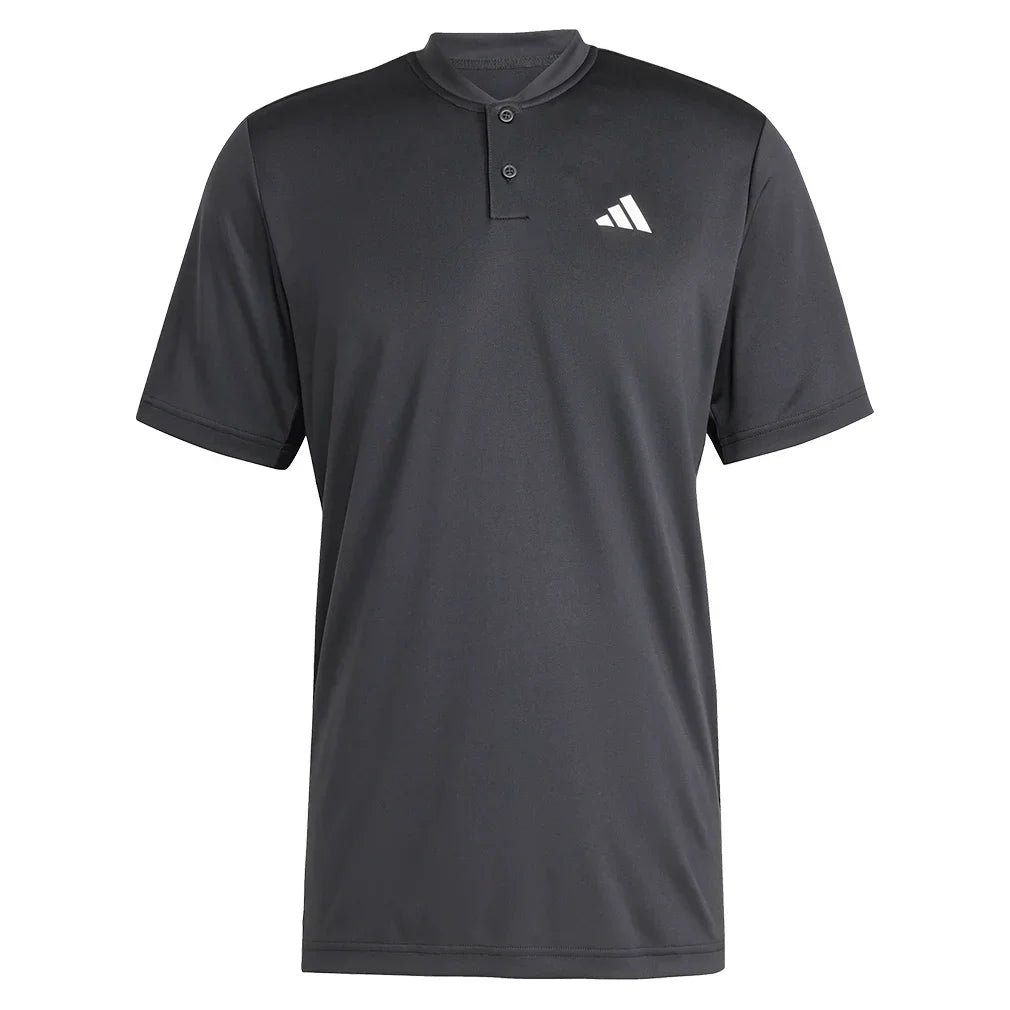 Men`s Club Henley Tennis Polo Black MENS APPAREL ADIDAS Black XS